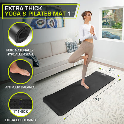 Extra Thick Yoga and Pilates Mat