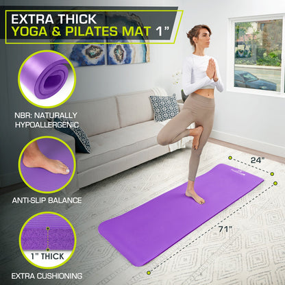 Extra Thick Yoga and Pilates Mat